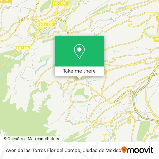 Avenida las Torres Flor del Campo map