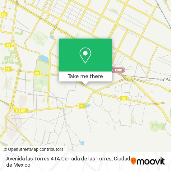 Avenida las Torres 4TA Cerrada de las Torres map