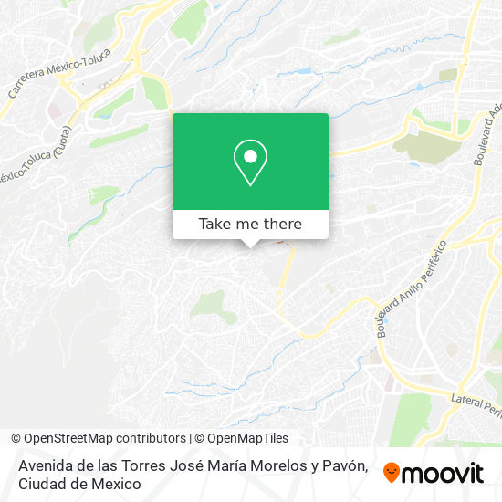 Mapa de Avenida de las Torres José María Morelos y Pavón