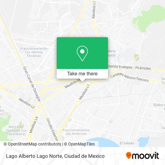 Mapa de Lago Alberto Lago Norte