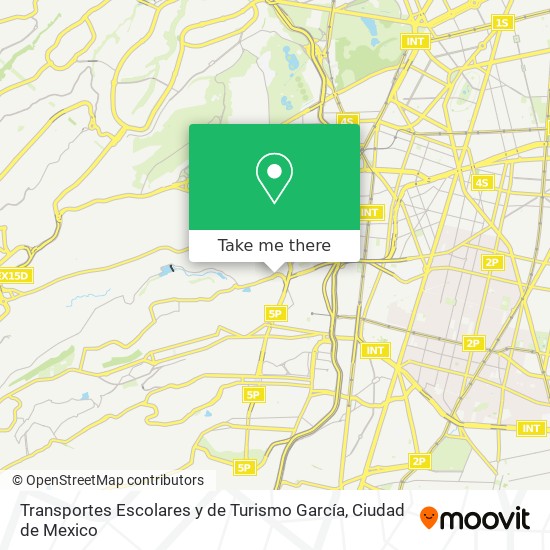 Mapa de Transportes Escolares y de Turismo García