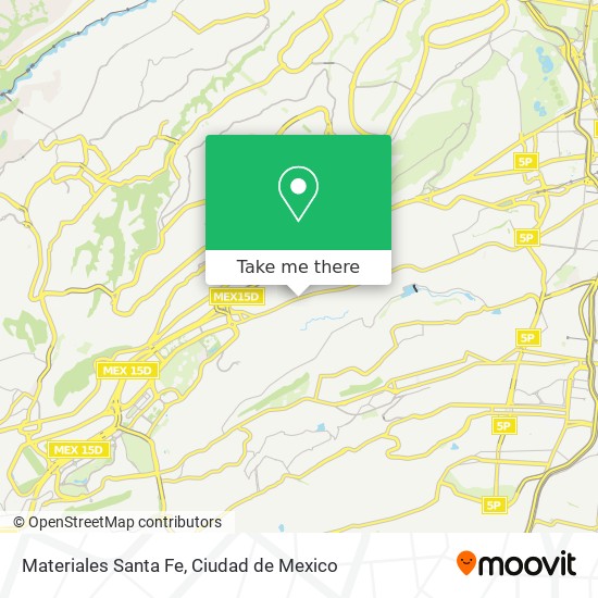 Materiales Santa Fe map