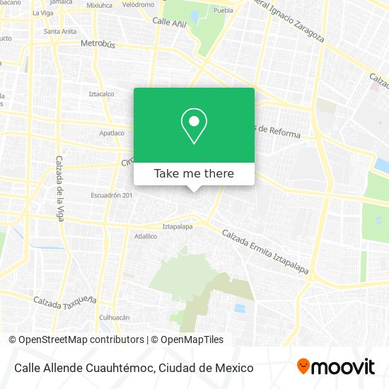Mapa de Calle Allende Cuauhtémoc