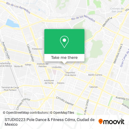 STUDIO223 Pole Dance & Fitness Cdmx map