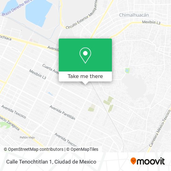 Calle Tenochtitlan 1 map