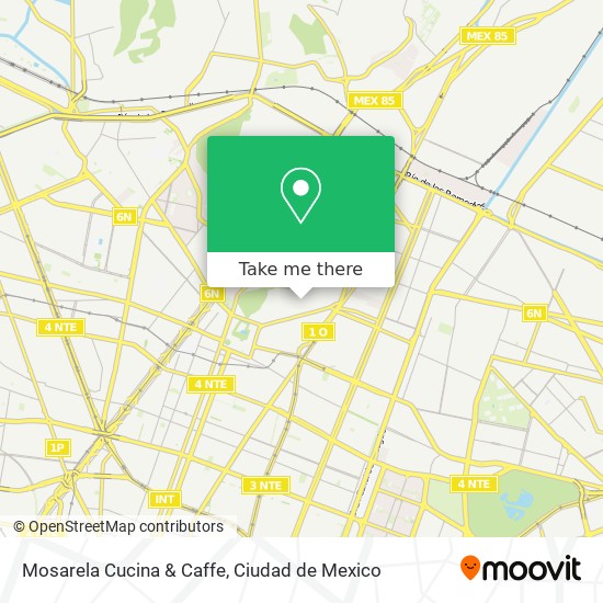 Mapa de Mosarela Cucina & Caffe