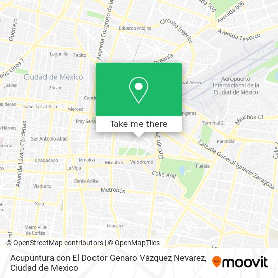 Acupuntura con El Doctor Genaro Vázquez Nevarez map