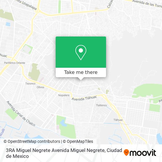 3RA Miguel Negrete Avenida Miguel Negrete map