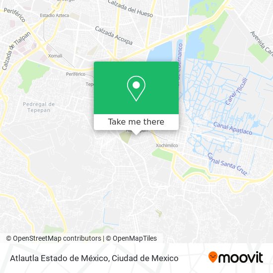 Atlautla Estado de México map