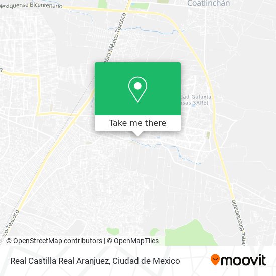 Mapa de Real Castilla Real Aranjuez