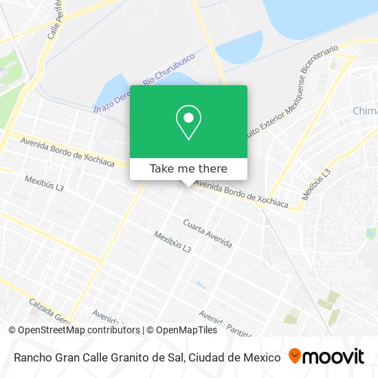 Mapa de Rancho Gran Calle Granito de Sal