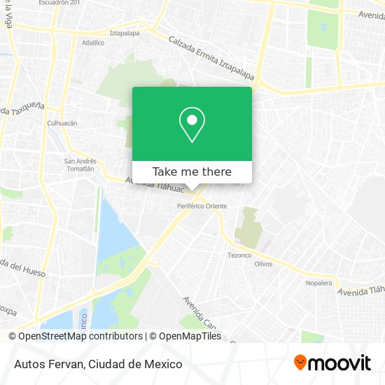 How to get to Autos Fervan in Iztapalapa by Bus?