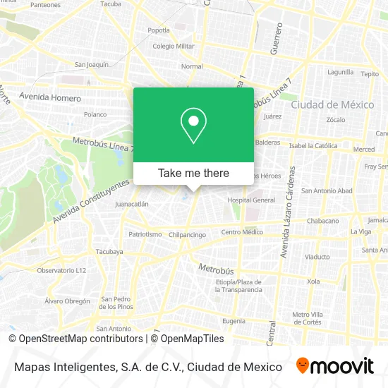 Mapas Inteligentes, S.A. de C.V. map