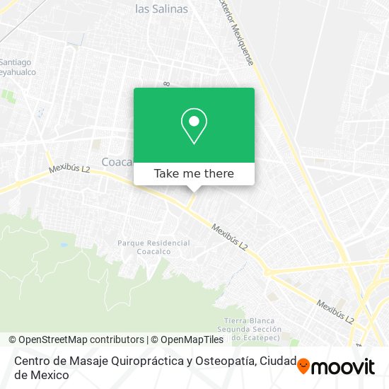 Centro de Masaje Quiropráctica y Osteopatía map