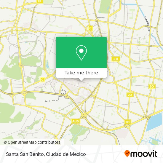 Santa San Benito map