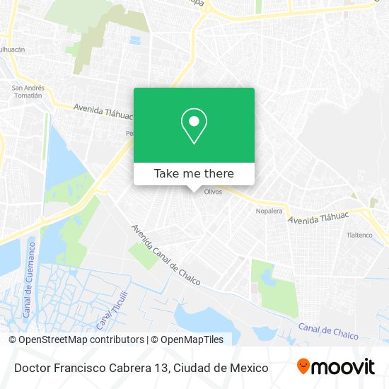 Doctor Francisco Cabrera 13 map