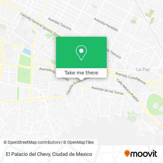 El Palacio del Chevy map