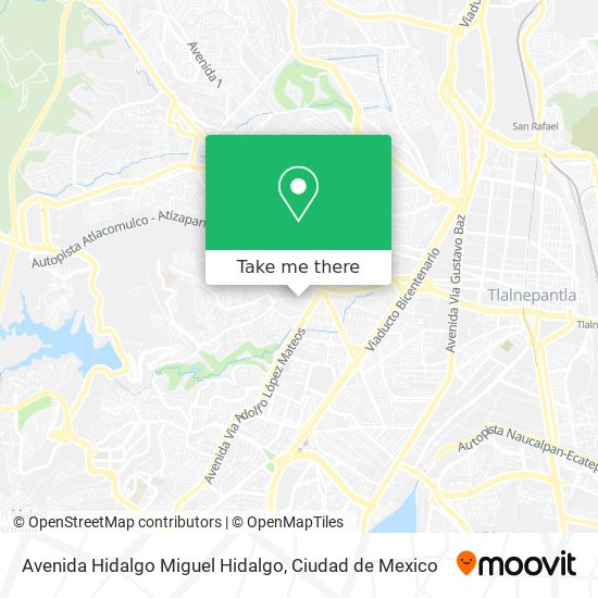 Avenida Hidalgo Miguel Hidalgo map