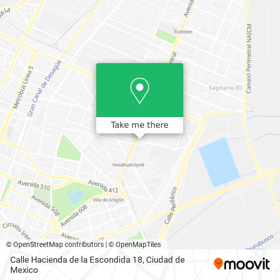 Calle Hacienda de la Escondida 18 map