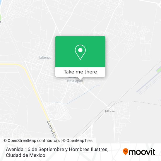 Avenida 16 de Septiembre y Hombres Ilustres map