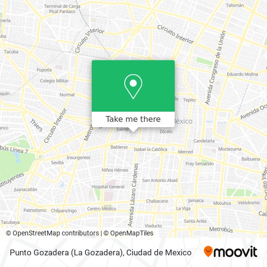 Punto Gozadera (La Gozadera) map