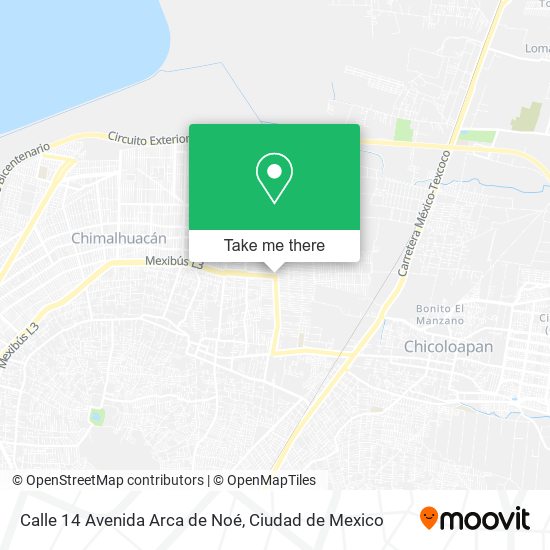 Mapa de Calle 14 Avenida Arca de Noé