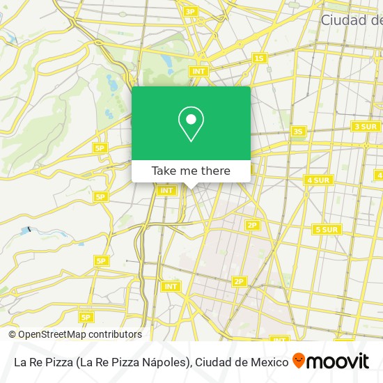 La Re Pizza map