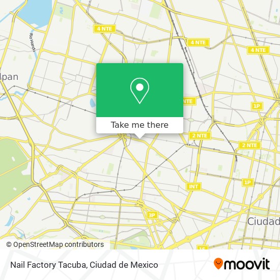 Nail Factory Tacuba map