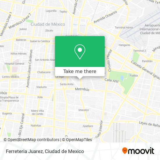 Ferreteria Juarez map