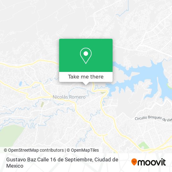 Gustavo Baz Calle 16 de Septiembre map