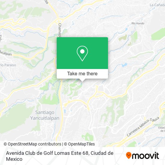 Avenida Club de Golf Lomas Este 68 map