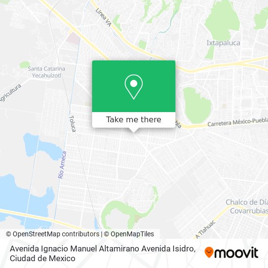 Mapa de Avenida Ignacio Manuel Altamirano Avenida Isidro