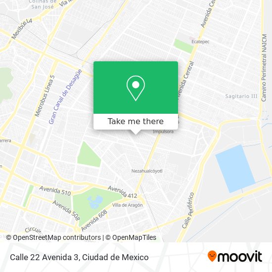 Calle 22 Avenida 3 map