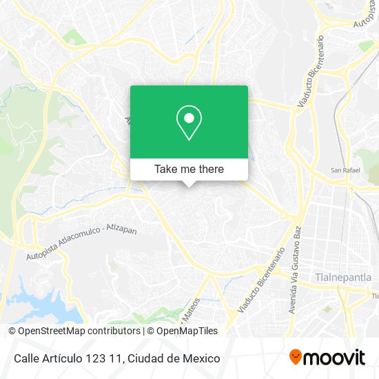 Calle Artículo 123 11 map