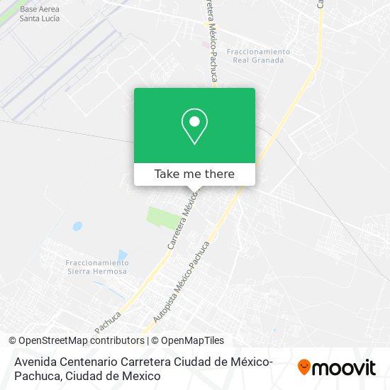 Avenida Centenario Carretera Ciudad de México-Pachuca map