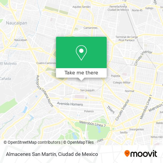 Almacenes San Martín map