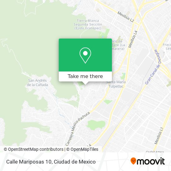 Calle Mariposas 10 map