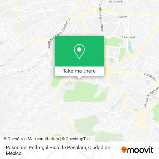 Mapa de Paseo del Pedregal Pico de Peñalara