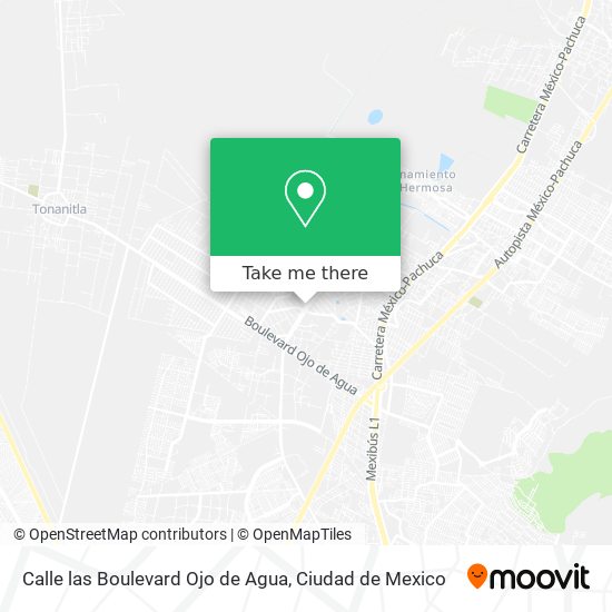Calle las Boulevard Ojo de Agua map