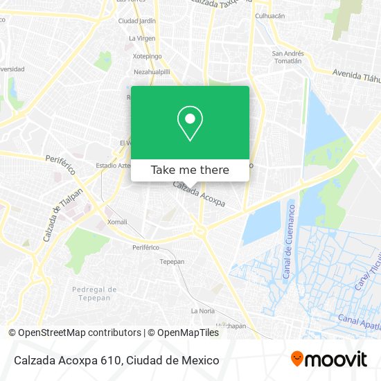 Mapa de Calzada Acoxpa 610