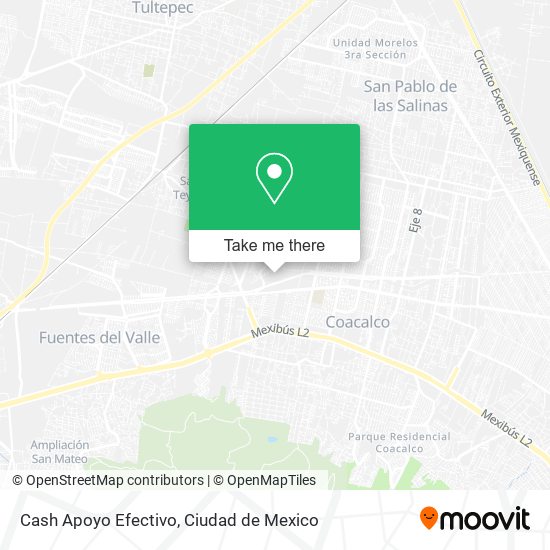 Mapa de Cash Apoyo Efectivo