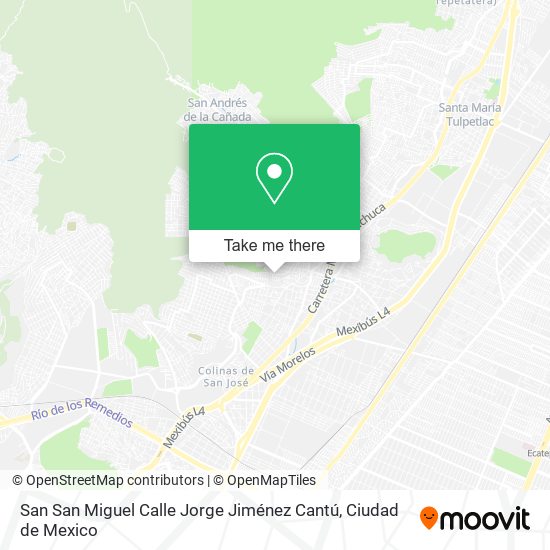 San San Miguel Calle Jorge Jiménez Cantú map