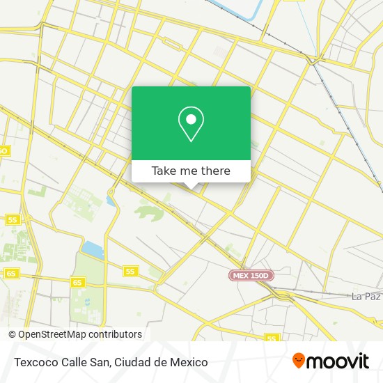 Mapa de Texcoco Calle San