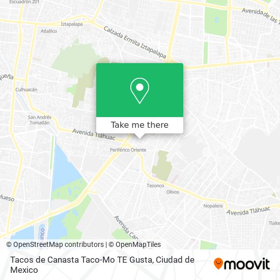 Tacos de Canasta Taco-Mo TE Gusta map
