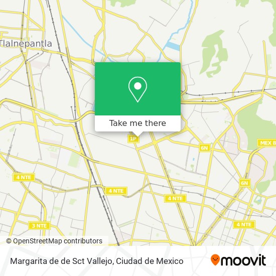 Margarita de de Sct Vallejo map