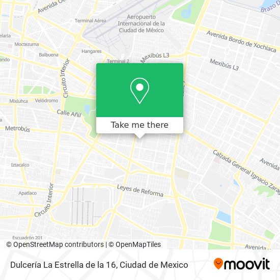 Dulcería La Estrella de la 16 map