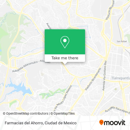 Mapa de Farmacias del Ahorro