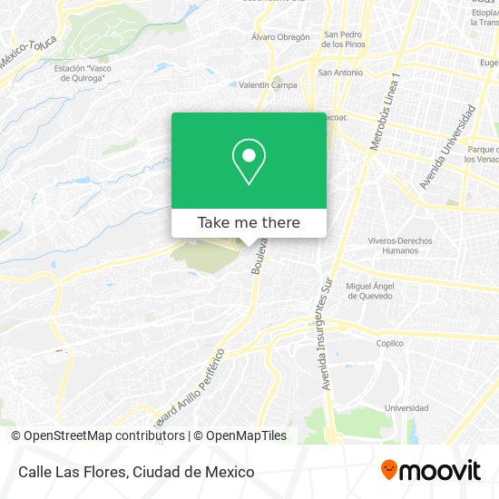 Calle Las Flores map