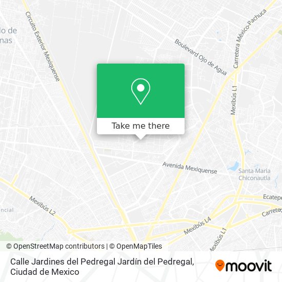 Calle Jardines del Pedregal Jardín del Pedregal map