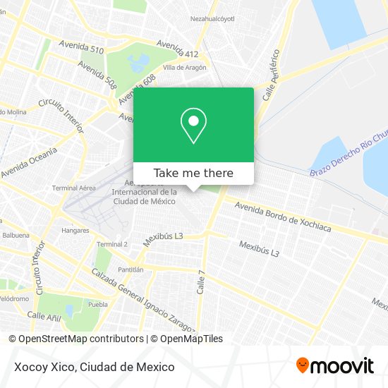 Xocoy Xico map